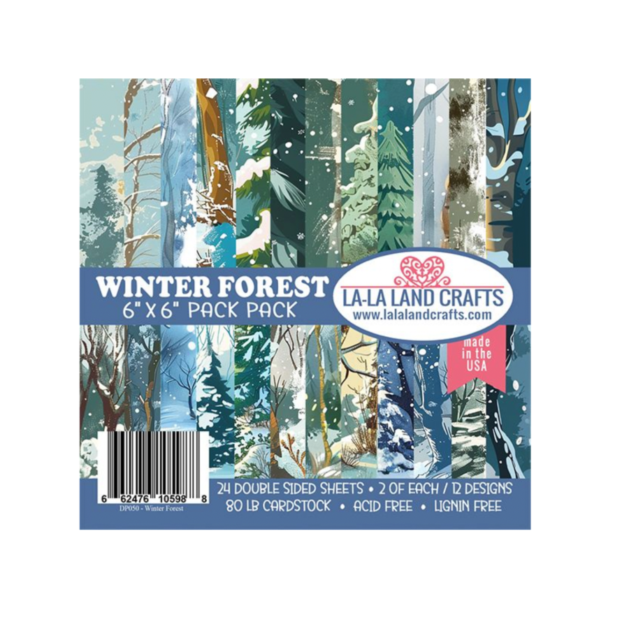 La La Land Winter Forest 6x6 Paper Pack La La Land Winter Forest 6x6 Paper Pack