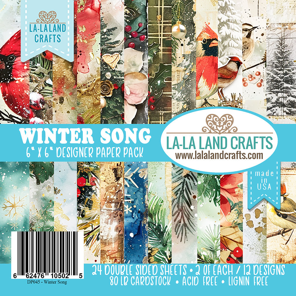 La-La Land Crafts Winter Song 6 x 6 inch Paper Pack dp045