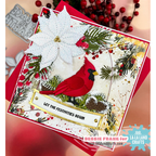La-La Land Crafts Winter Song 6 x 6 inch Paper Pack dp045 cardinal