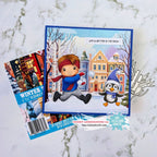 La-La Land Crafts Winter Song 6 x 6 inch Paper Pack dp045 penguin