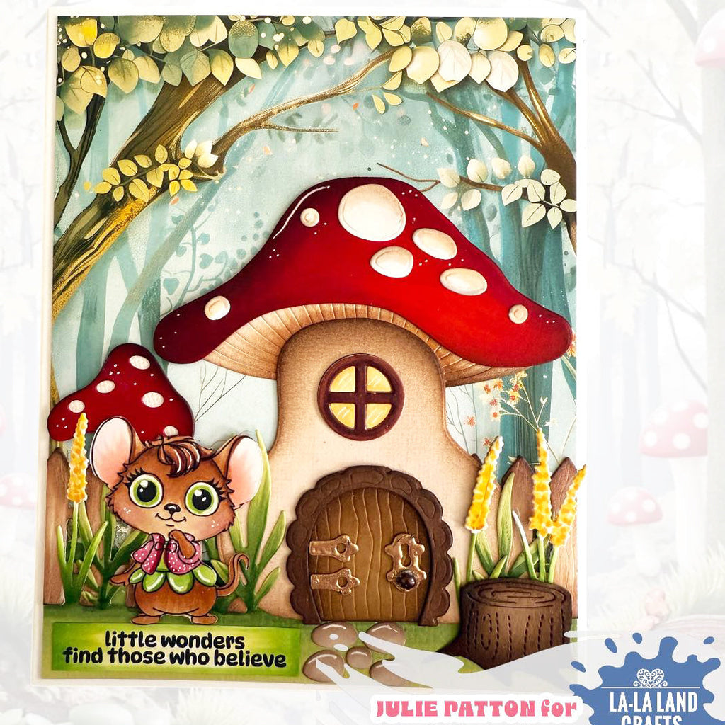 La-La Land Crafts Woodlands 6x6 inch Paper Pack dp053 brown mouse