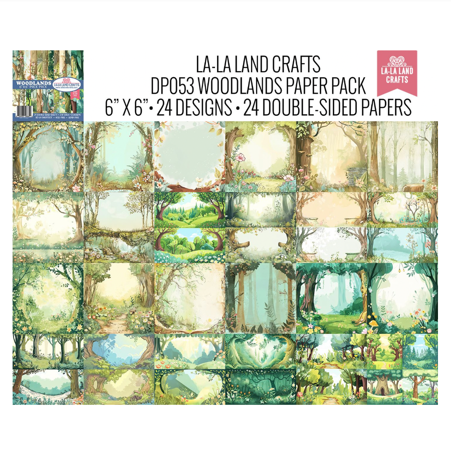 La-La Land Crafts Woodlands 6x6 inch Paper Pack dp053 image 1