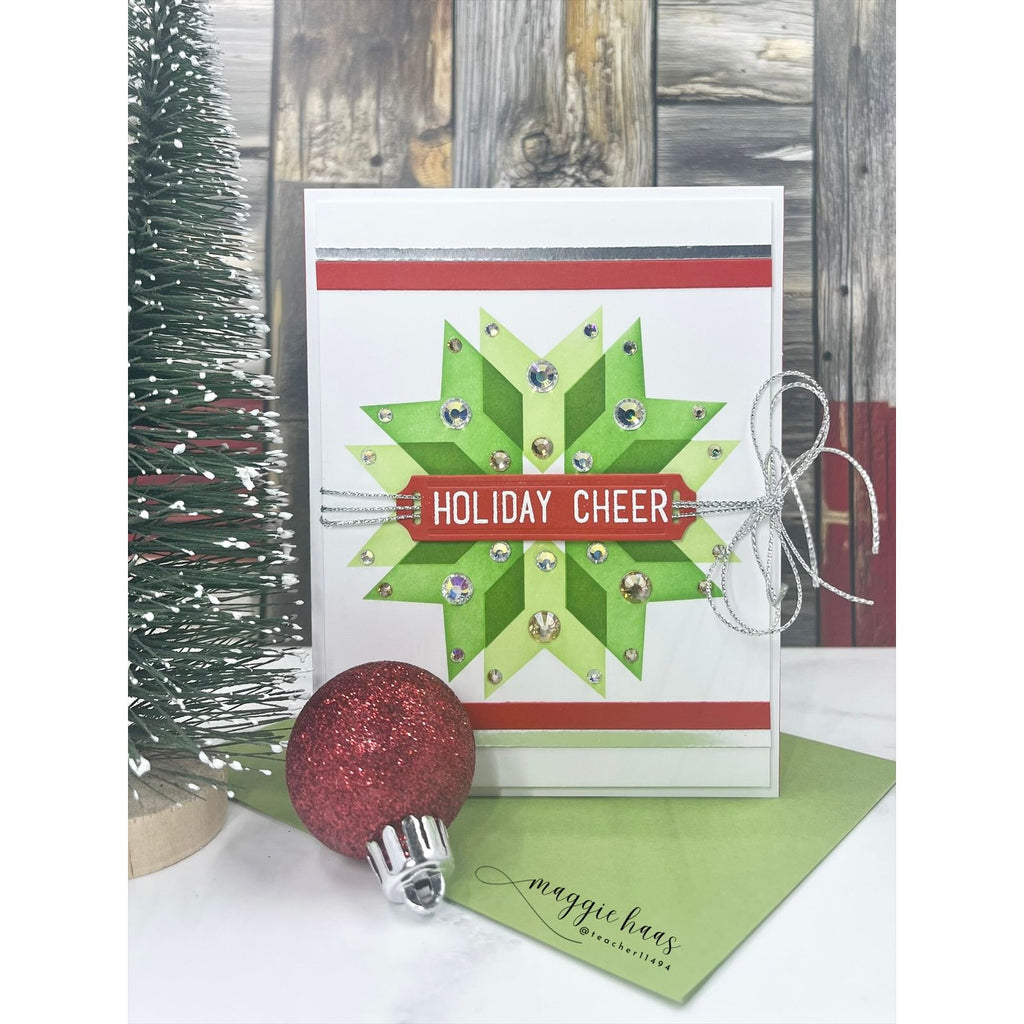 Simon Says Clear Stamps Label Slides Christmas 3241ssc Christmas Card