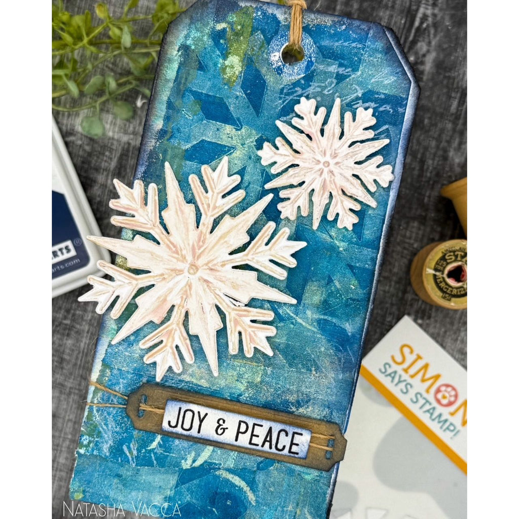 Simon Says Stamps and Dies Label Slides Christmas set1078ps Sugar and Spice Christmas Tag