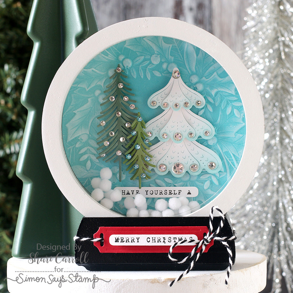 Simon Says Stamps and Dies Label Slides Christmas set1078ps Sugar and Spice Christmas Decor