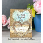 Simon Says Stamp Lace Heart Wafer Dies 1074sdc Celebrate Wedding Card