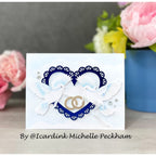 Simon Says Stamp Lace Heart Wafer Dies 1074sdc Celebrate Wedding Card