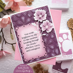 Simon Says Stamp Lacy Point Frames Wafer Dies s1037 STAMPtember Your Smile Card