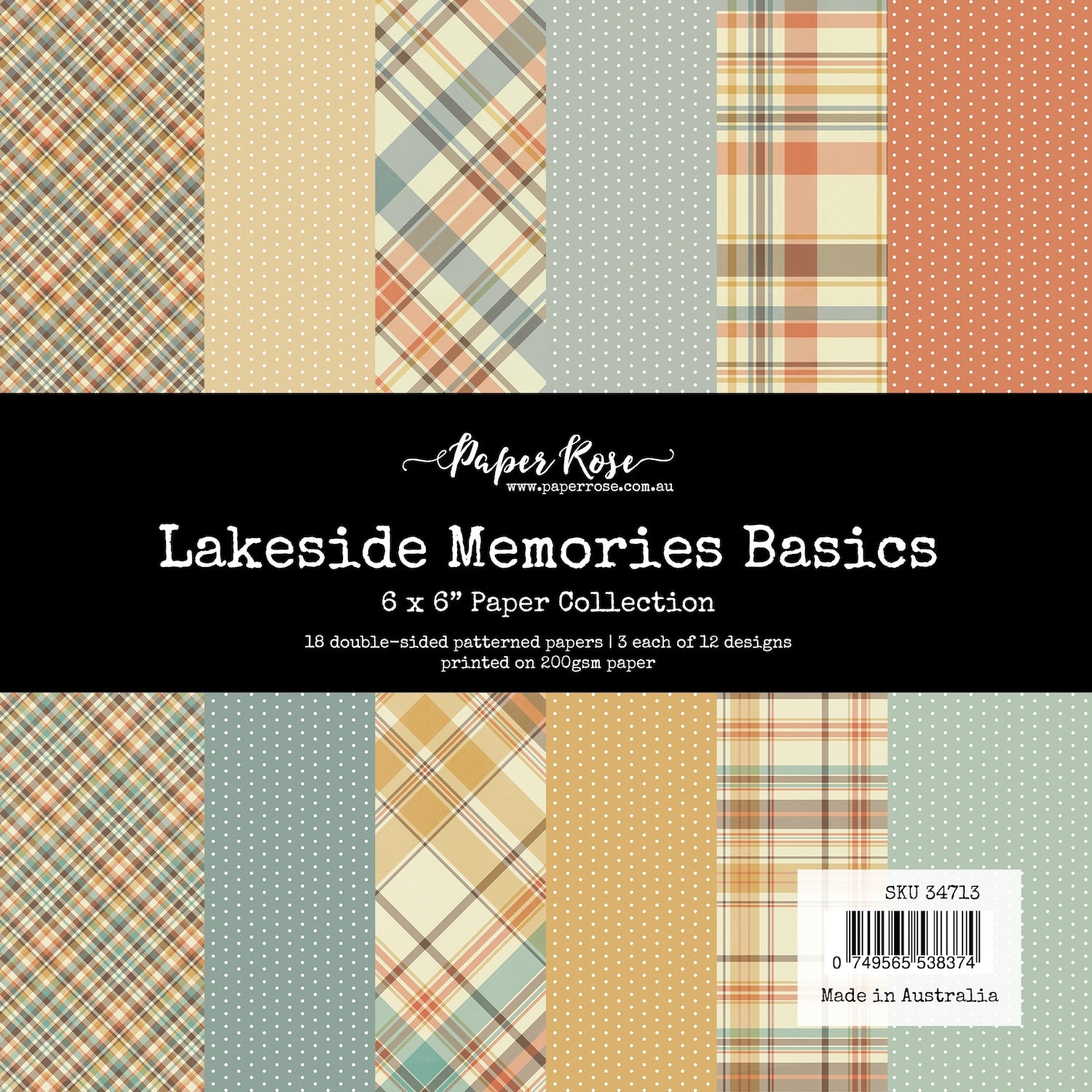 Paper Rose Lakeside Memories Basics 6x6 Paper 34713