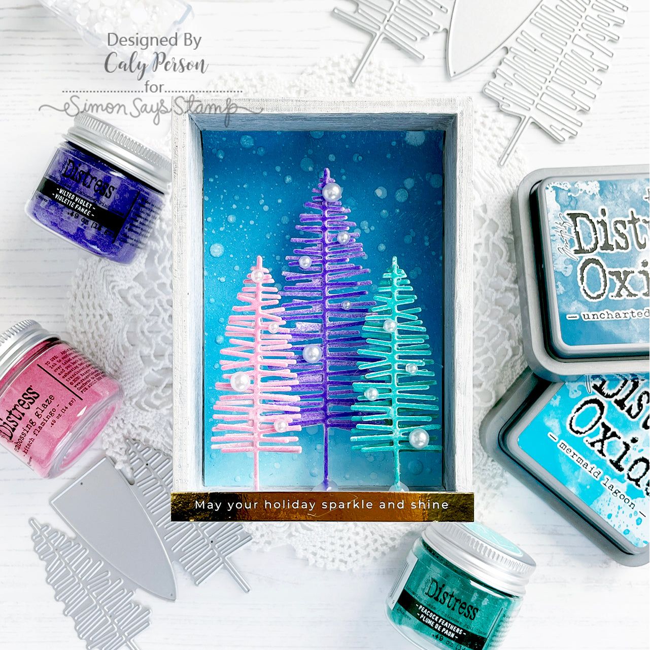 Simon Says Stamp Large Bottle Brush Trees Wafer Dies s906 All The Joy Christmas Decor | color-code:ALT03