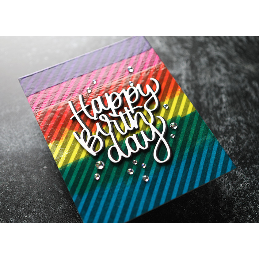 Simon Says Stamp! Simon Says Stamp LARGE HAPPY BIRTHDAY Wafer Die sssd112404 Birthday Card | color-code:ALT01