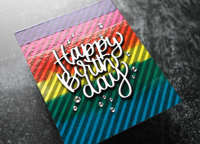 Simon Says Stamp! Simon Says Stamp LARGE HAPPY BIRTHDAY Wafer Die sssd112404 Birthday Card | color-code:ALT01
