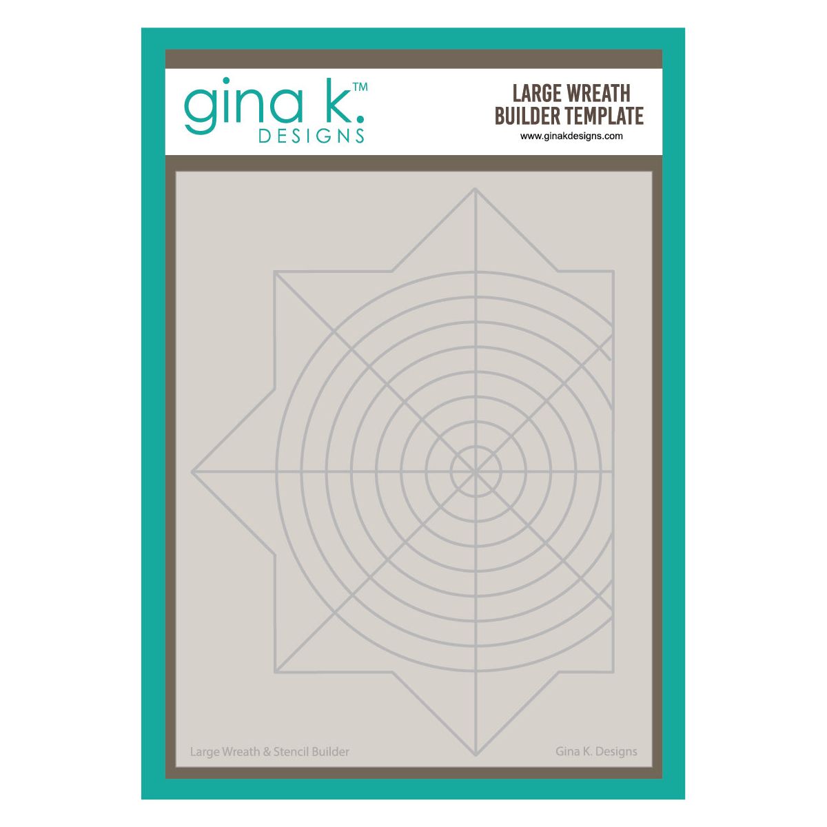 Gina K Designs Large Wreath Builder Stencil gkdst76