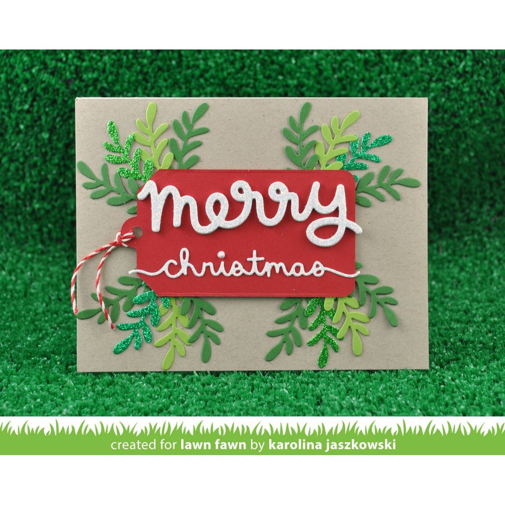Lawn Fawn SCRIPTY MERRY Lawn Cuts Die LF1267 Merry Christmas