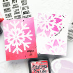 Simon Says Stamp Set of 2 Stencils Large Snowflake Cutouts 1098stc Sugar and Spice Holiday Cards