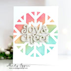 Simon Says Stamp Set of 2 Stencils Large Snowflake Cutouts 1098stc Sugar and Spice Holiday Card | color-code:ALT05