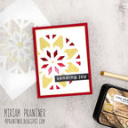 Simon Says Stamp Set of 2 Stencils Large Snowflake Cutouts 1098stc Sugar and Spice Holiday Card | color-code:ALT08