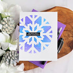 Simon Says Stamp Set of 2 Stencils Large Snowflake Cutouts 1098stc Sugar and Spice Holiday Card | color-code:ALT03