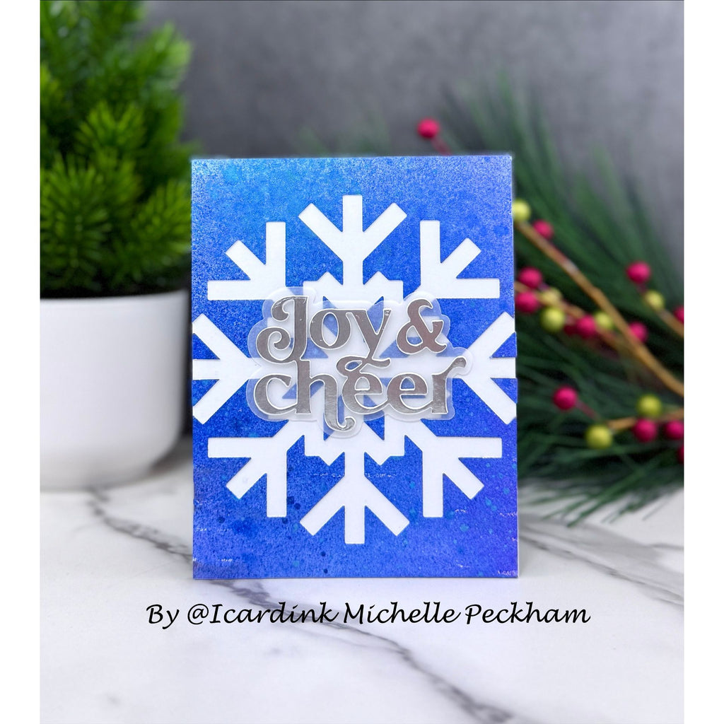 Simon Says Stamp Large Snowflake Wafer Die 1331sd Sugar and Spice Holiday Card