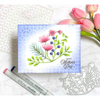 Simon Says Stamp Stencils Lattice Tile 1022st Be Bold Mother's Day Card | color-code:ALT04