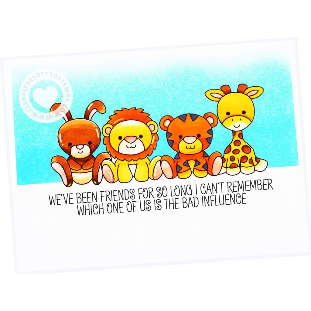 Clearly Besotted LAUGH OUT LOUD FRIENDS Clear Stamps CBSLA151 friends