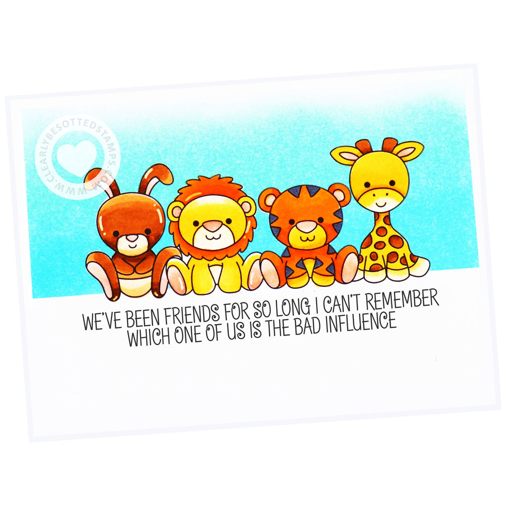 Clearly Besotted LAUGH OUT LOUD FRIENDS Clear Stamps CBSLA151 friends