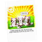 Clearly Besotted LAUGH OUT LOUD FRIENDS Clear Stamps CBSLA151 cats