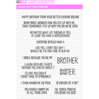 Clearly Besotted Laugh Out Loud Sibling Clear Stamps
