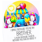 Clearly Besotted Laugh Out Loud Sibling Clear Stamps ice cream