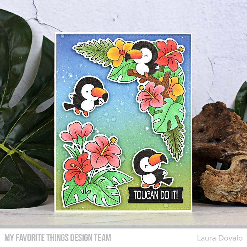 My Favorite Things Tropical Toucans Clear Stamps and Dies Toucan Do It | color-code:alt1