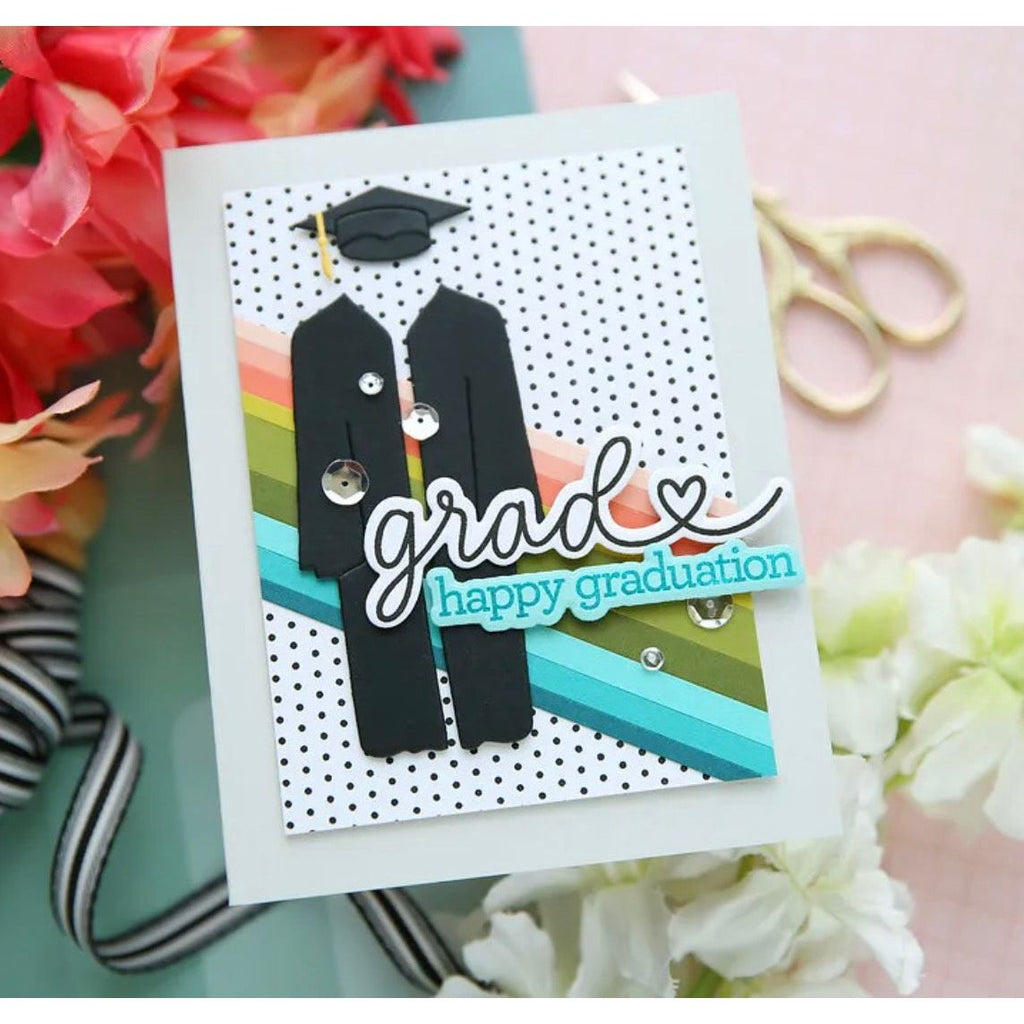 CZ Design Stamps and Dies Grad Basics set992gb Moments in Time Graduation Card | color-code:ALT04
