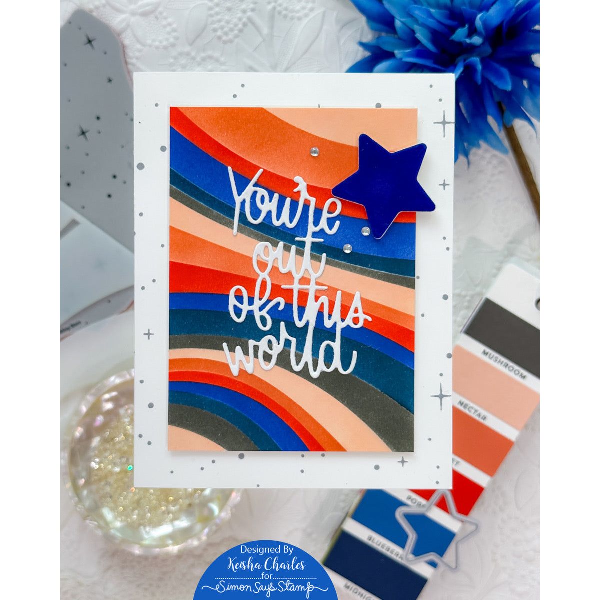 Simon Says Stamp Stencils Lava Lamp ssst221679 Out Of This World Encouragement Card | color-code:ALT04