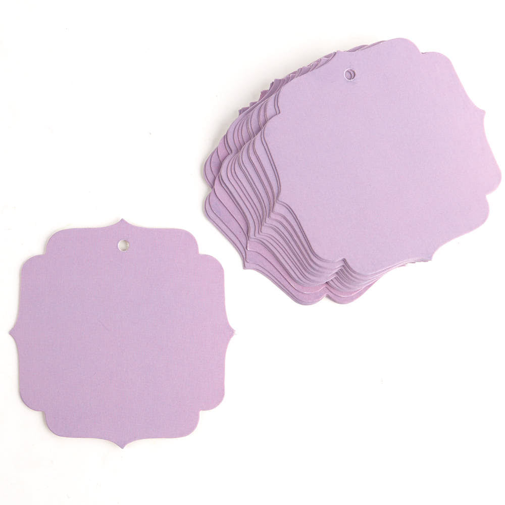 Lavender Bracket Shaped Paper Tags 30030568