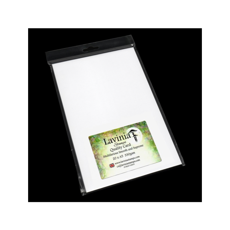 Lavinia Stamps A5 White Multifarious 20 Sheet Card Pack 1089