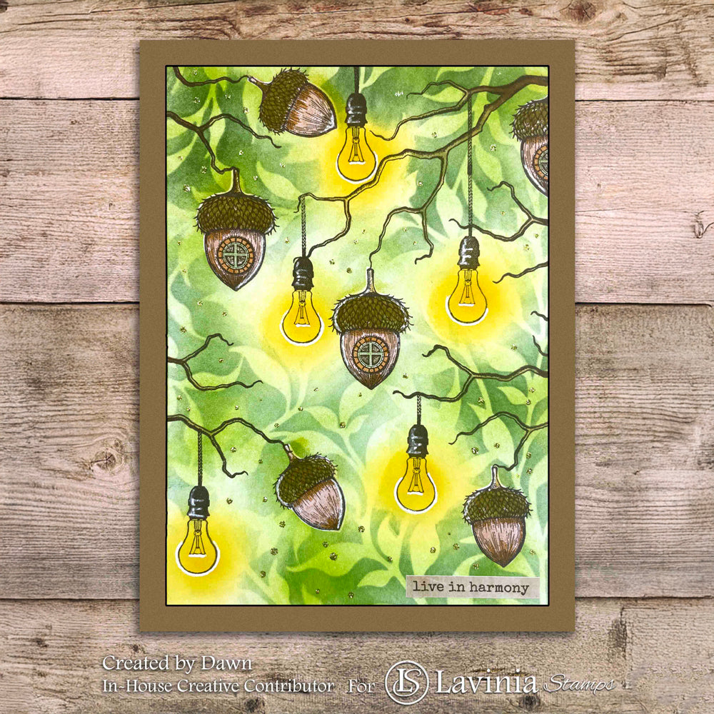 Lavinia Stamps Acorns Clear Stamps lav983 lights