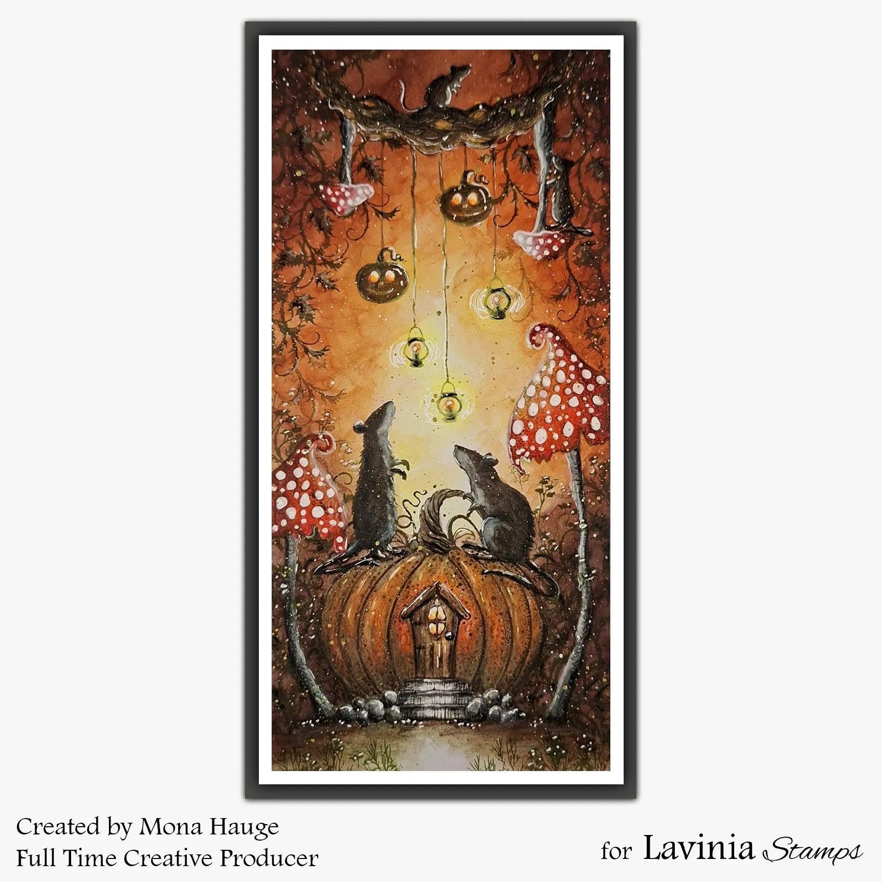 Lavinia Stamps Arthur Clear Stamp lav1067 pumpkin house mona hauge