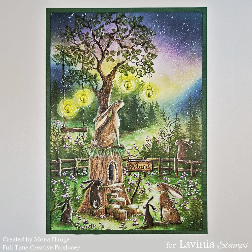 Lavinia Stamps Ashfoot Clear Stamp lav1037 candle light