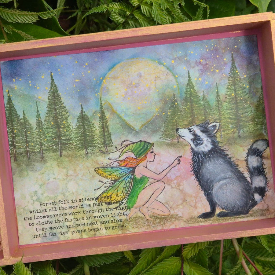Lavinia Stamps Barkley Clear Stamp lav1050 full moon fairy box