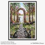 Lavinia Stamps Barkley Small Clear Stamp lav1051 flowered arch card