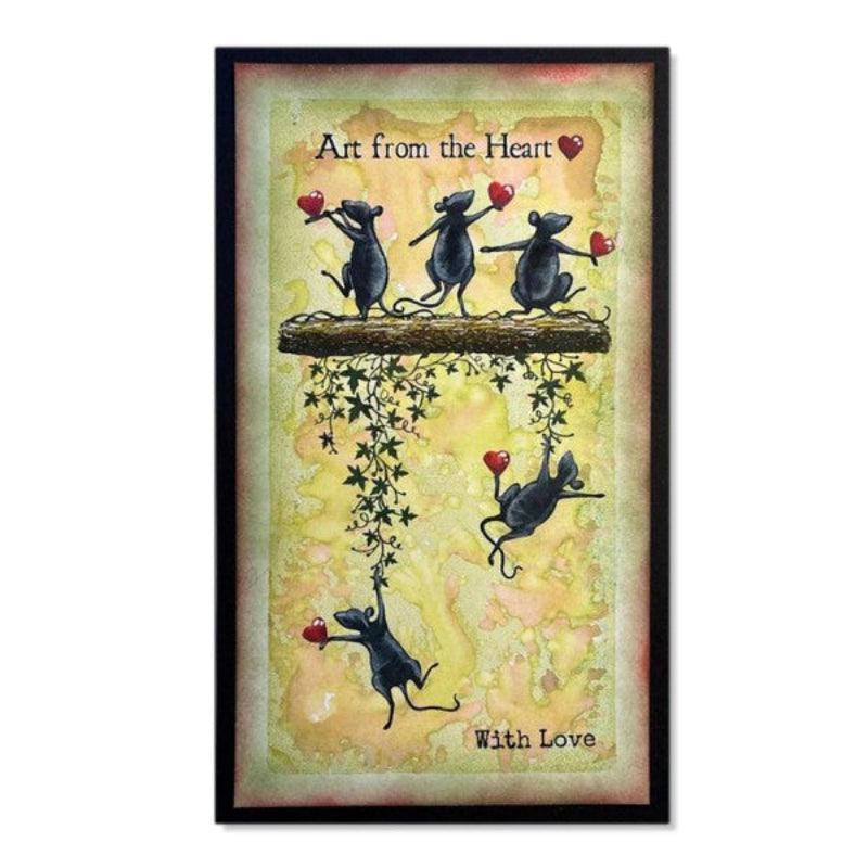 Lavinia Stamps Basil and Bibi Clear Stamps lav732 with love