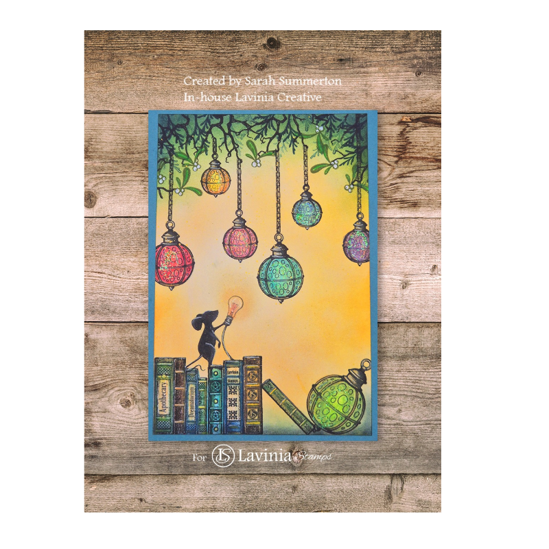 Lavinia Stamps Bauble Lantern Clear Stamp lav1008 colorful