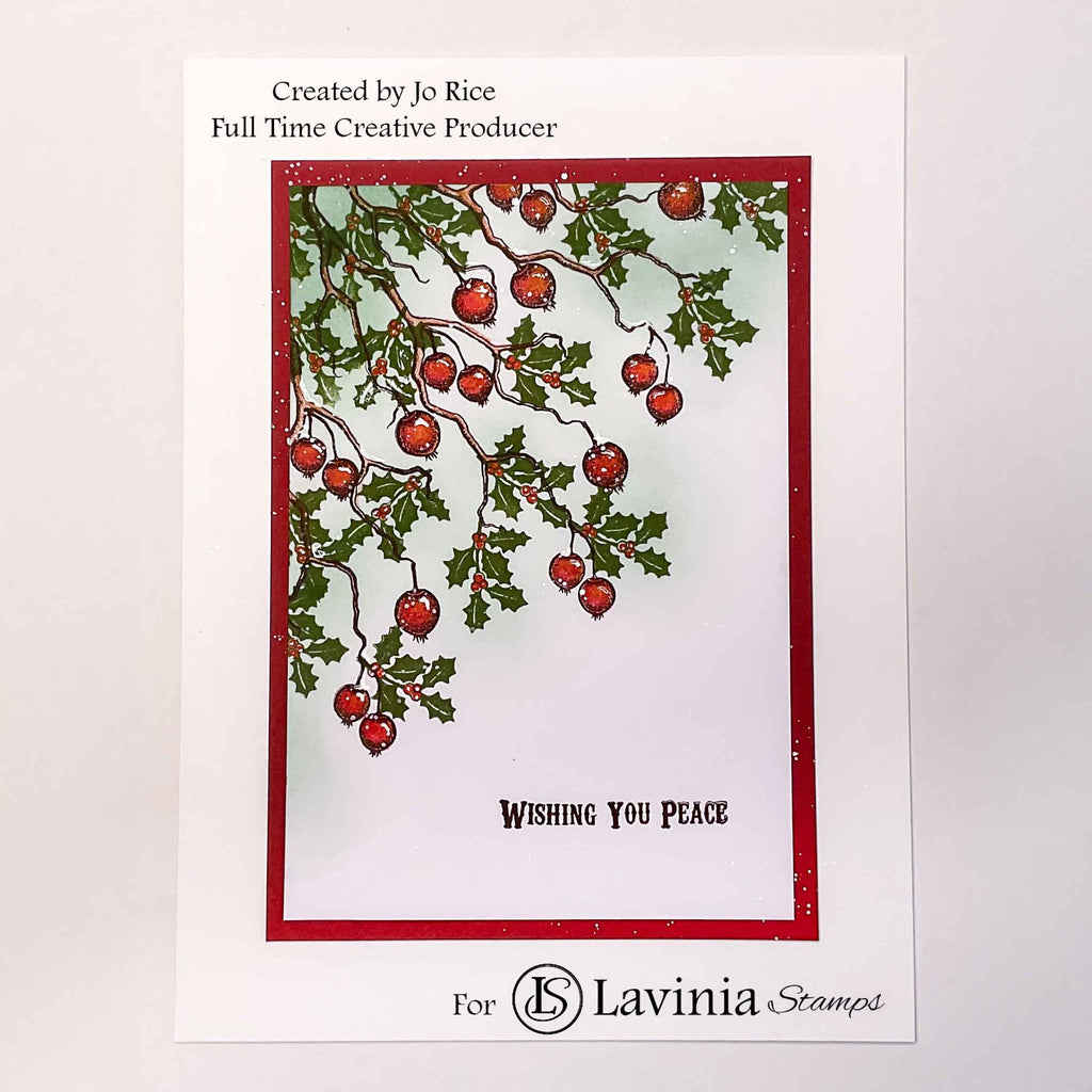 Lavinia Stamps Berry Branch Clear Stamps lav984 peace