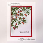 Lavinia Stamps Berry Branch Clear Stamps lav984 peace