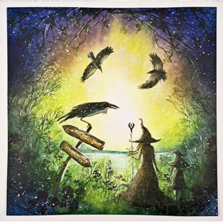 Lavinia Stamps Blue Atoll Elements Dye Ink Pad and Re-Inker Set crows