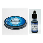 Lavinia Stamps Blue Lagoon Elements Dye Ink Pad and Re-Inker Set