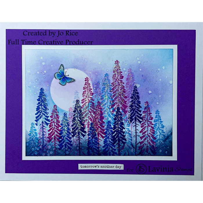 Lavinia Stamps Blue Lagoon Elements Dye Ink Pad and Re-Inker Set flowers