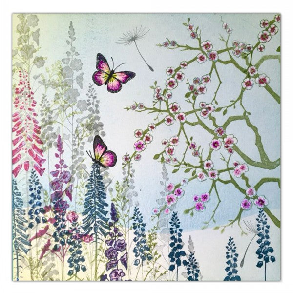 Lavinia Stamps Bluebells Clear Stamps lav002 pink butterflies