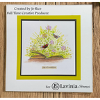 Lavinia Stamps Book Of Spells Clear Stamp lav959 butterflies