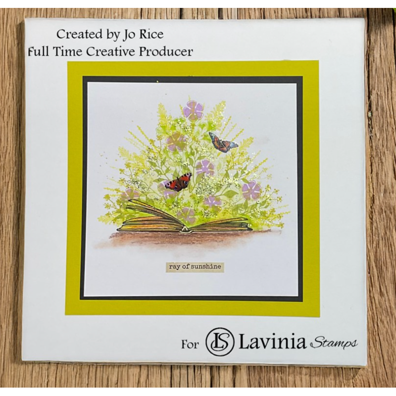 Lavinia Stamps Book Of Spells Clear Stamp lav959 butterflies