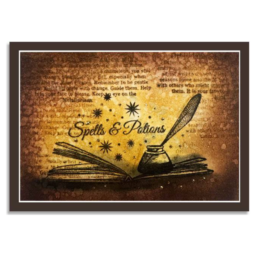 Lavinia Stamps Book Of Spells Clear Stamp lav959 potions
